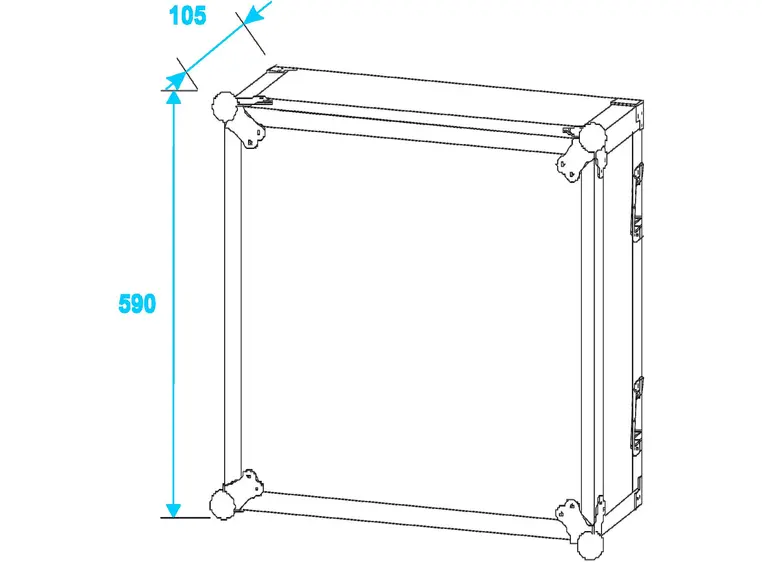 Amplifier rack PR-2ST, 12U, 55cm deep 